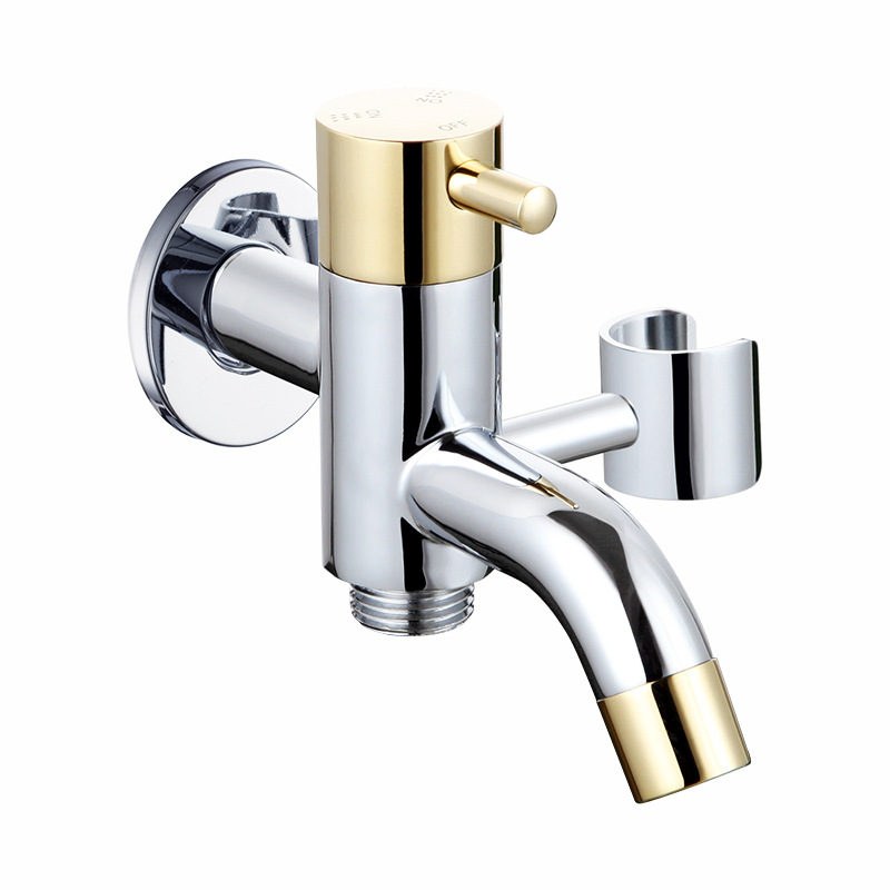 ماء بارد واحد مثبت على الحائط 2 Way Wash Tap